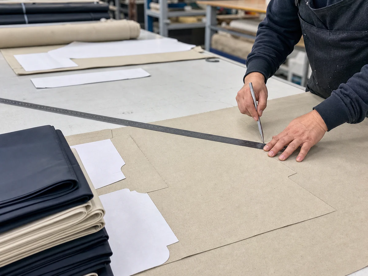 MATERIAL CUTTING workflow reference image
