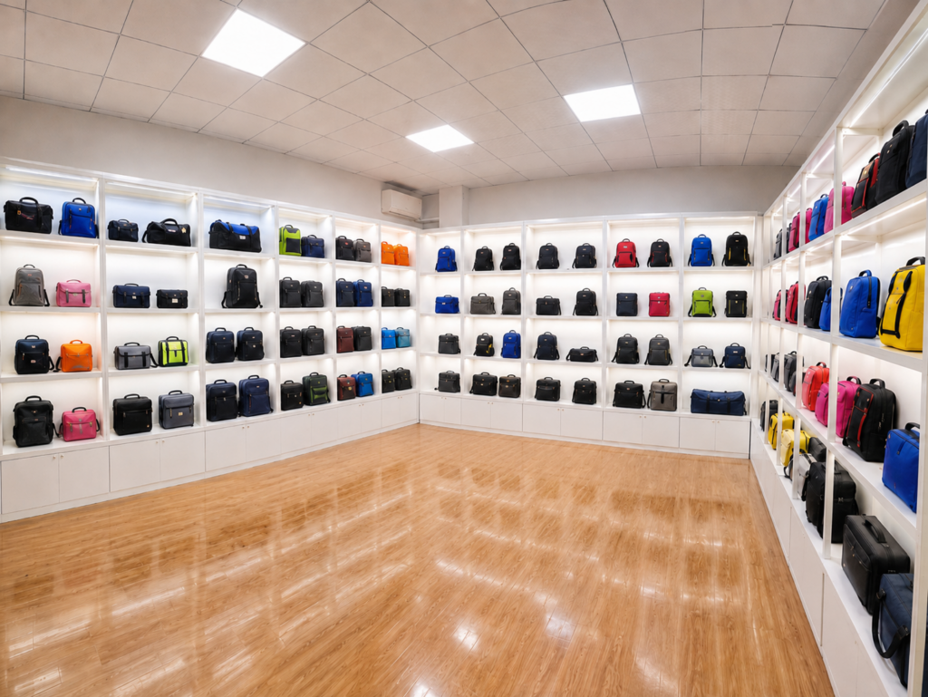 Sample room and functional bag products
