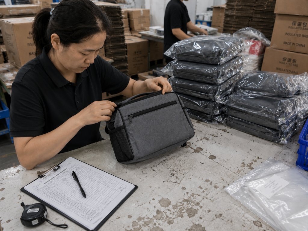 Quality inspection of functional bag