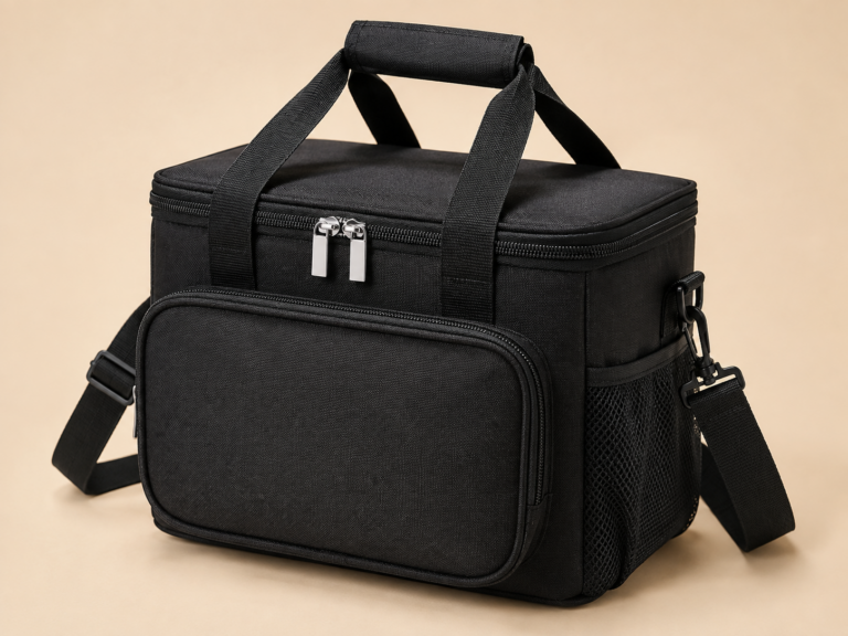 Custom Black Insulated Lunch Cooler Bag Wholesale Office Business Promotional