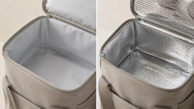 PEVA and aluminum foil lining comparison for insulated bags